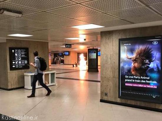 انفجار تروریستی در مترو بروکسل
