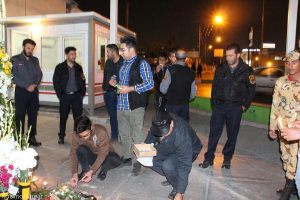 شام غریبان شهدای آتش نشان در شیراز برگزار شد
