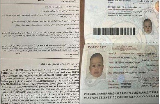 همچنین در فضای مجازی تصاویری از گذرنامه فرزند ۳ ساله حسن میرمحمدعلی به نام محمدطا‌ها و یک دادنامه به نام این کودک منتشر و ادعا شده که تخلفات سنگین به نام محمدطا‌ها انجام شده است.