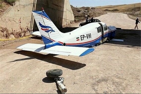 سقوط یک فروند هواپیما در قزوین