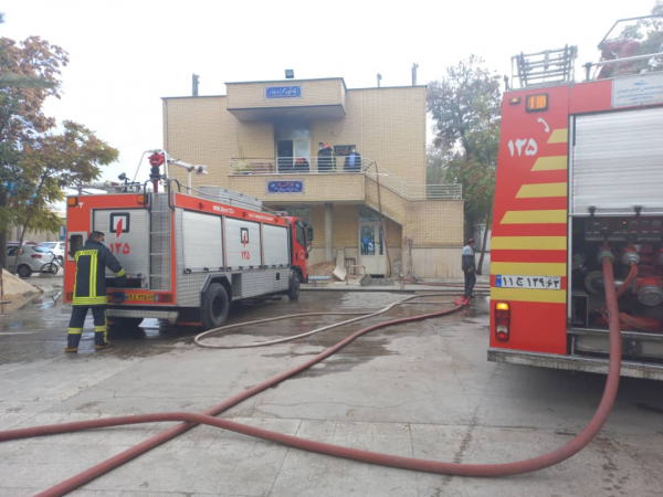 آتش سوزی در بیمارستان علی اصغر شیراز با سرعت عمل آتش نشانان اطفا شد